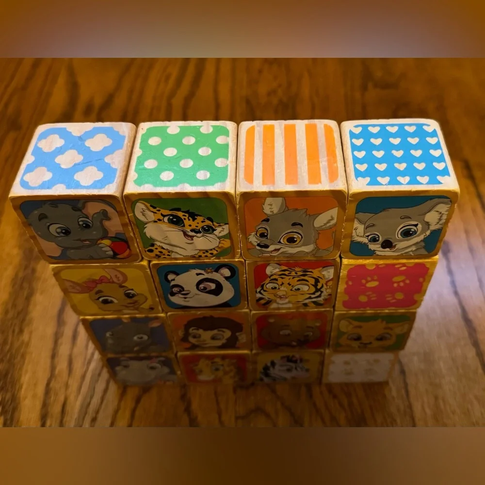 Wooden Blocks - Vintage Children's 1.75